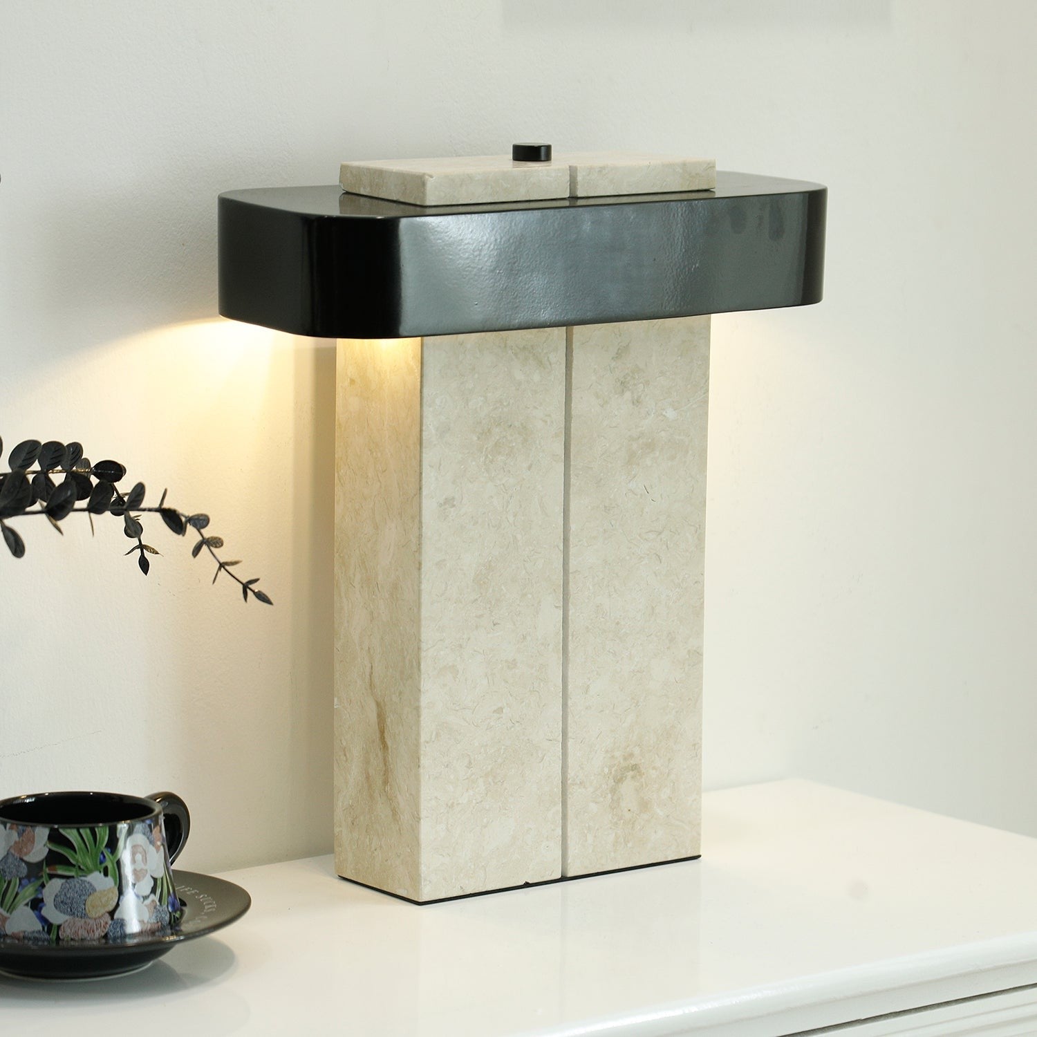 Aurelius Marble Accent Table Light, Bedside Table Lamp, detail 13