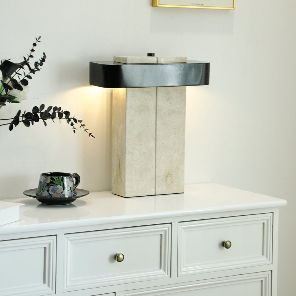 Aurelius Marble Accent Table Light, Bedside Table Lamp, detail 15