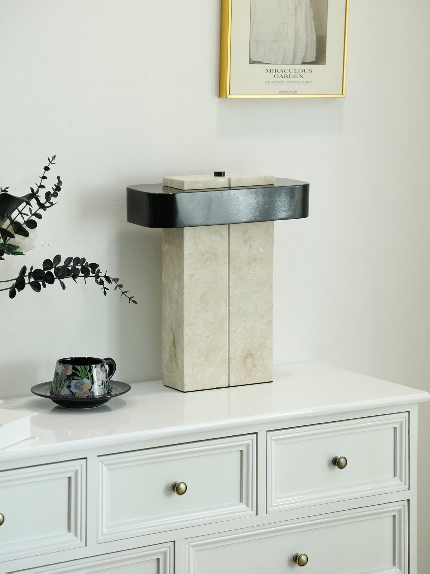 Aurelius Marble Accent Table Light, Bedside Table Lamp, detail 17