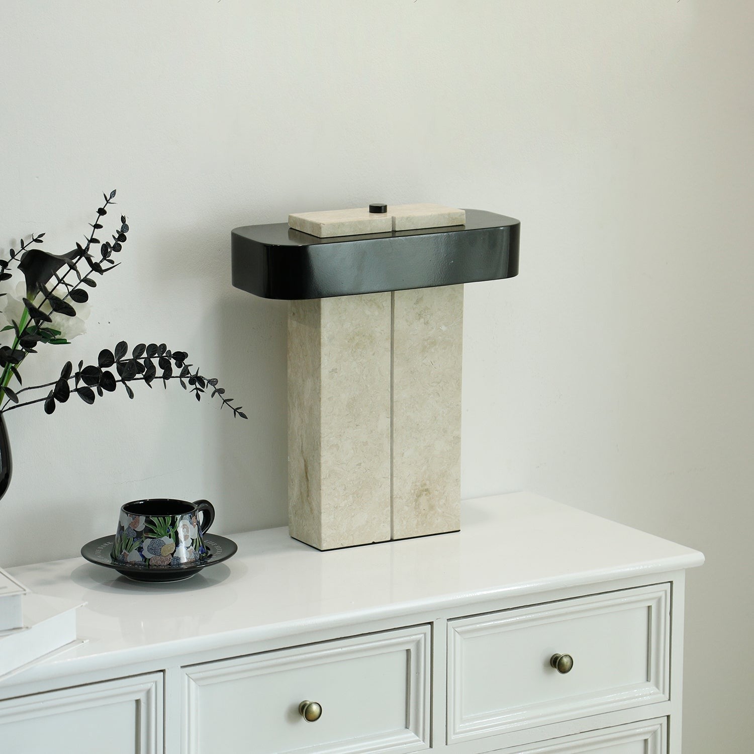 Aurelius Marble Accent Table Light, Bedside Table Lamp, detail 18