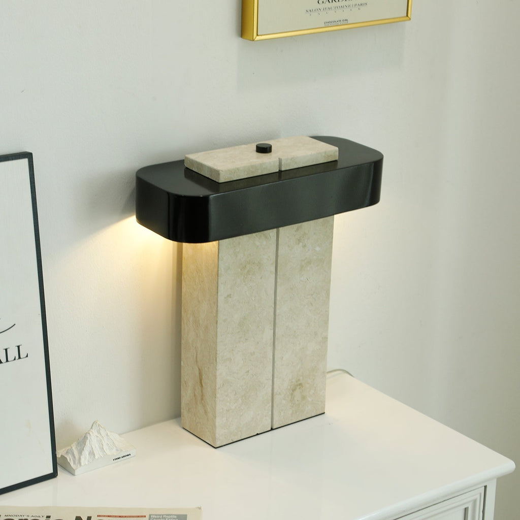 Aurelius Marble Accent Table Light, Bedside Table Lamp, detail 5