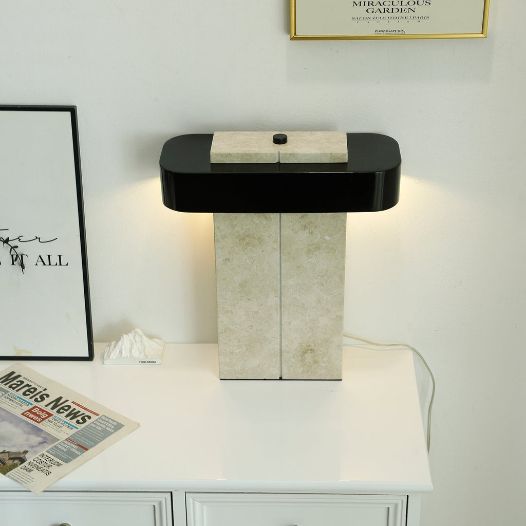 Aurelius Marble Accent Table Light, Bedside Table Lamp, detail 7