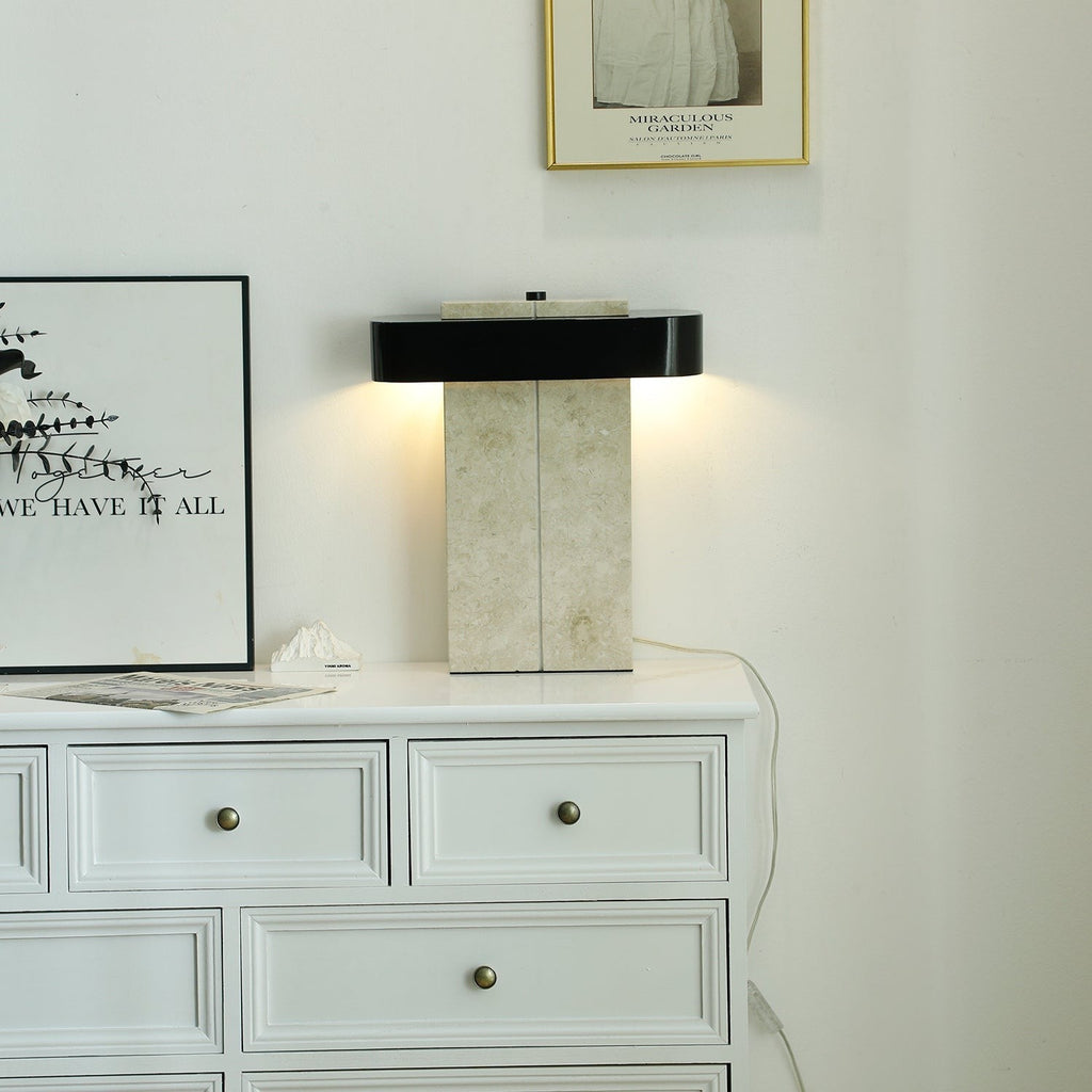 Aurelius Marble Accent Table Light, Bedside Table Lamp, detail 8