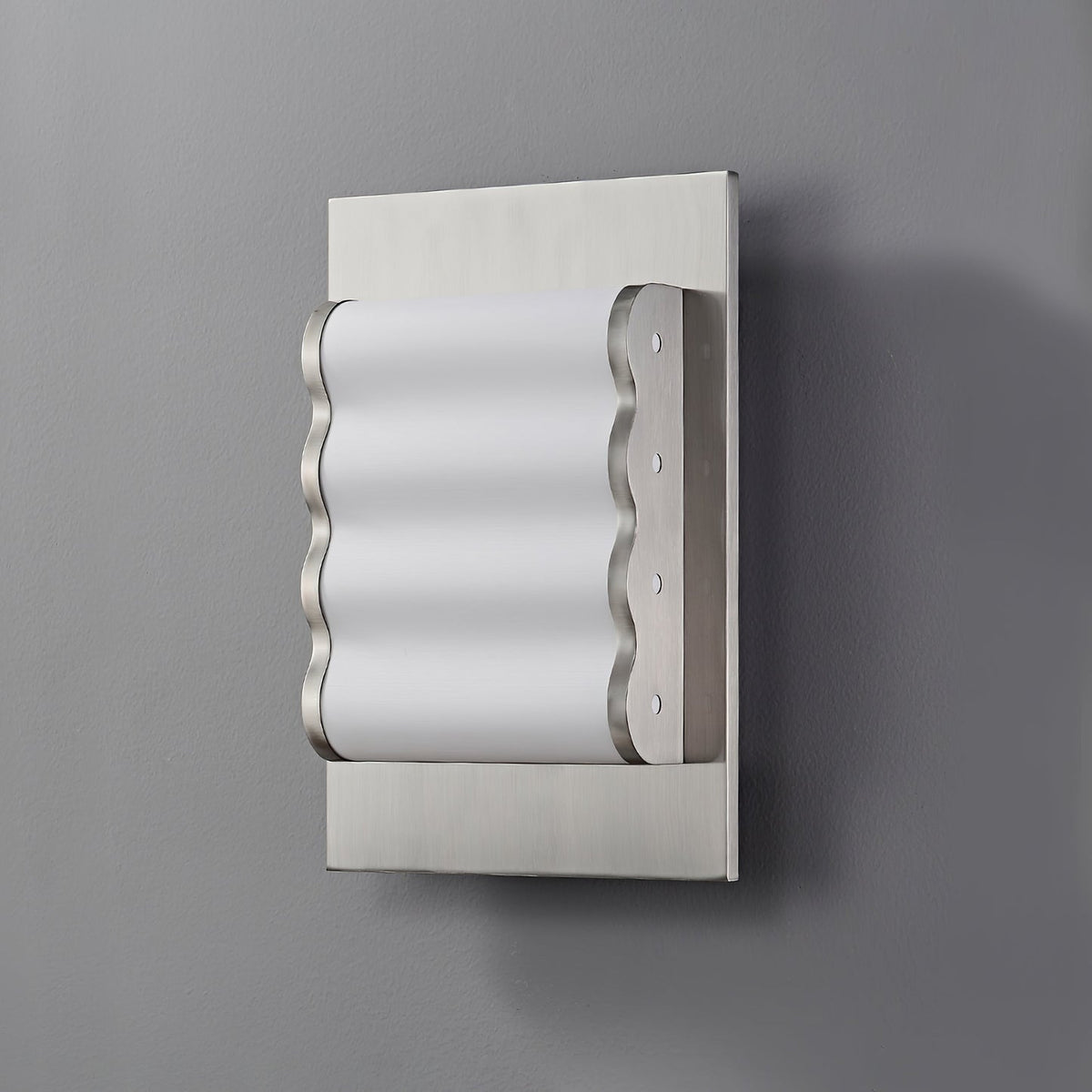 Wavelet Wall Light, Plug-In Wall Sconce, Metal, Dia 25cm x H 37cm