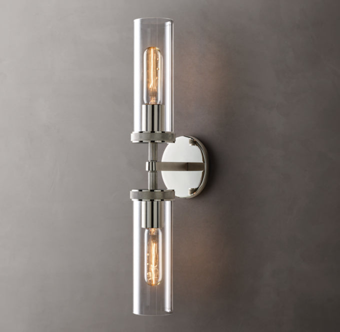 Lambeth Knurled Linear Wall Light, Bathroom Wall Sconce, detail 18