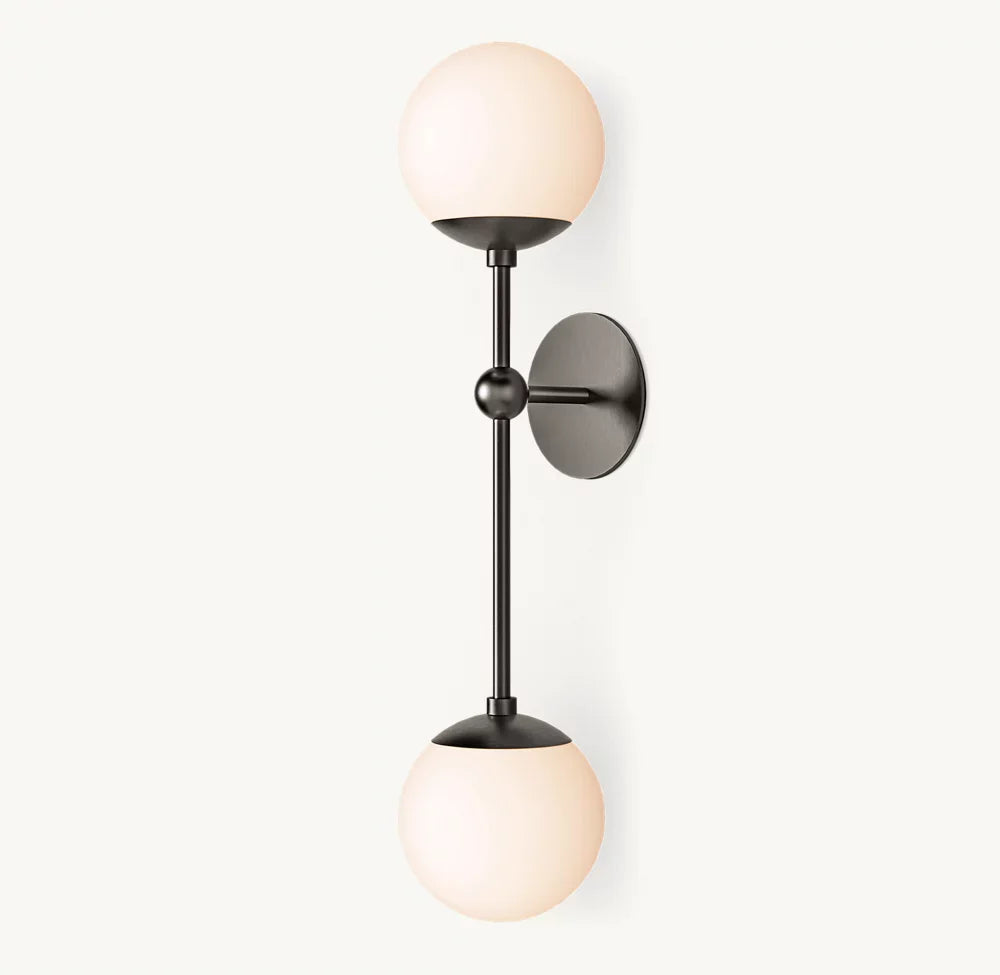 Cirque Double Wall Light, Bedroom Wall Sconce, detail 10