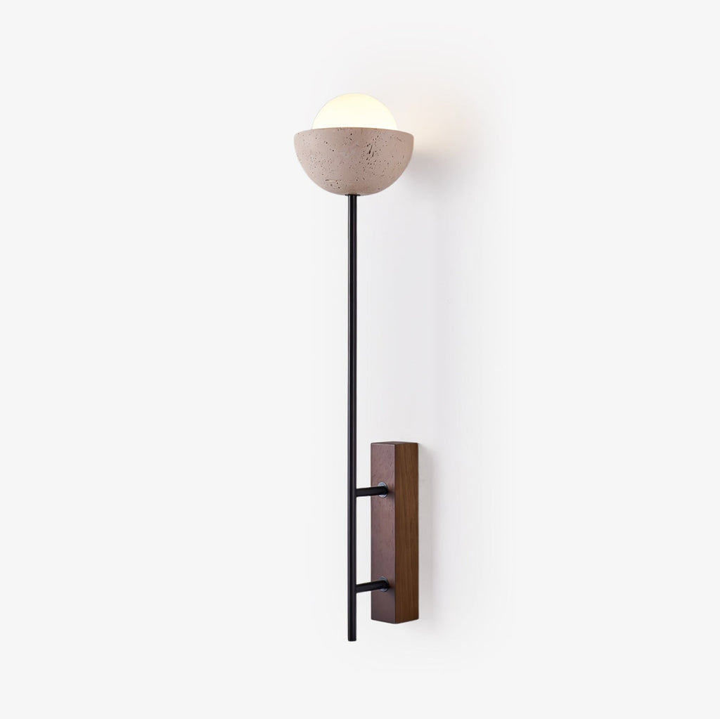 Solstice Linea Wall Light, Hardwired Wall Sconce, Metal, Dia 15cm x H 71cm