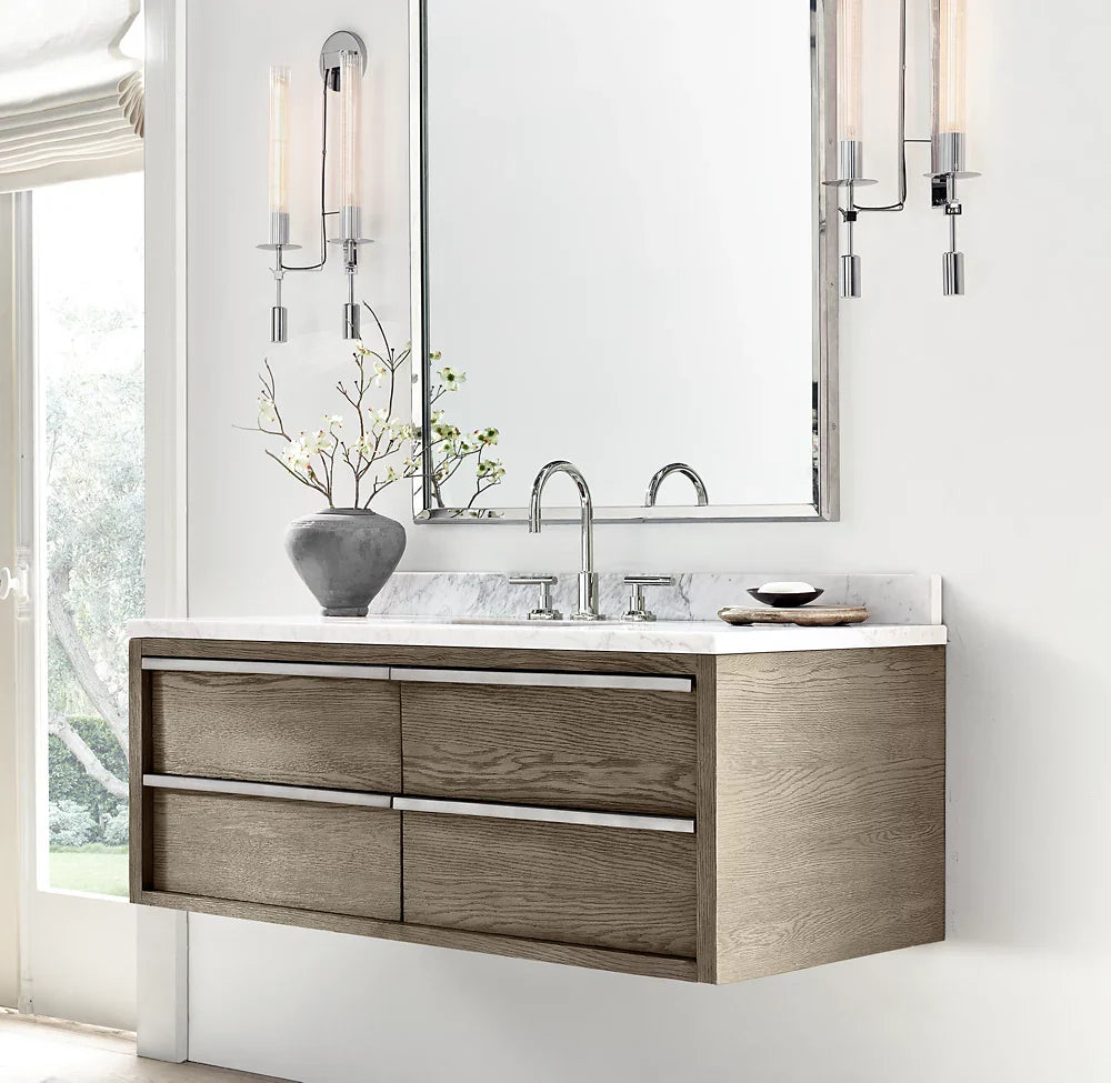 Fontanelle Double Wall Light, Bathroom Wall Sconce, detail 4