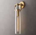 Machinist Glass Cylinder Wall Light 16", Bathroom Wall Sconce, Dimensions Overall: 5"