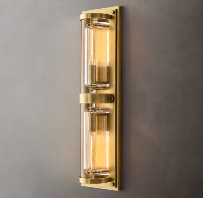 Savile Circular Linear Sconce, Bathroom Wall Sconce, detail 22
