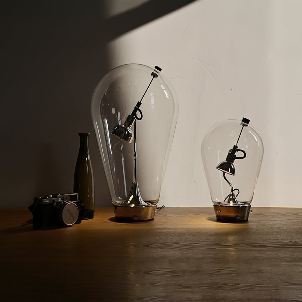 BeamGlow Rotating Glass Cylinder Table Light, Bedside Table Lamp, detail 21