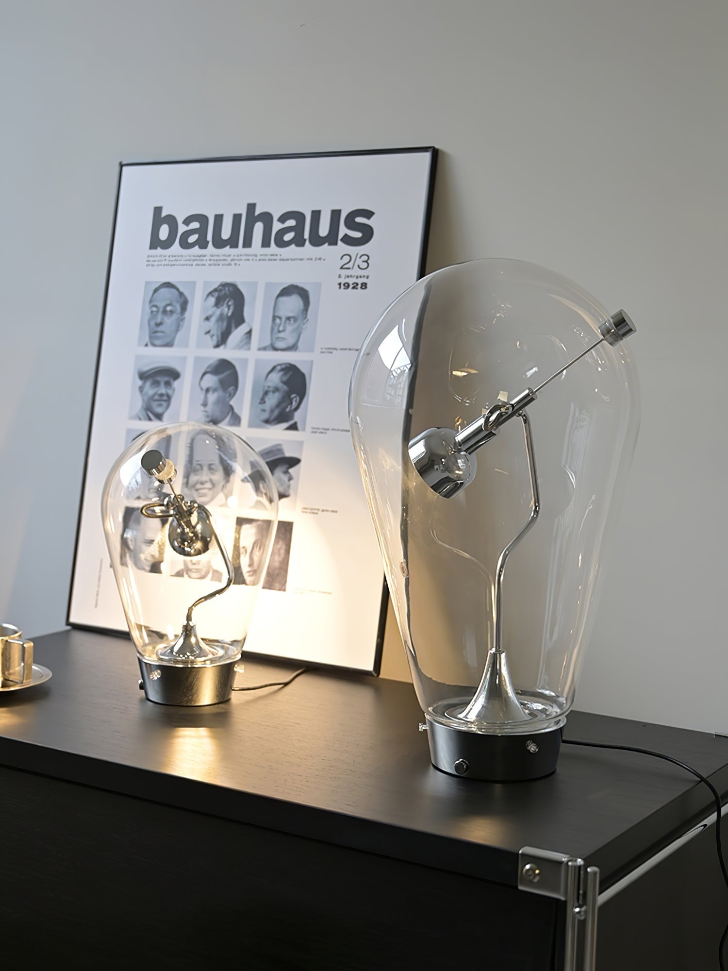 BeamGlow Rotating Glass Cylinder Table Light, Bedside Table Lamp, detail 25