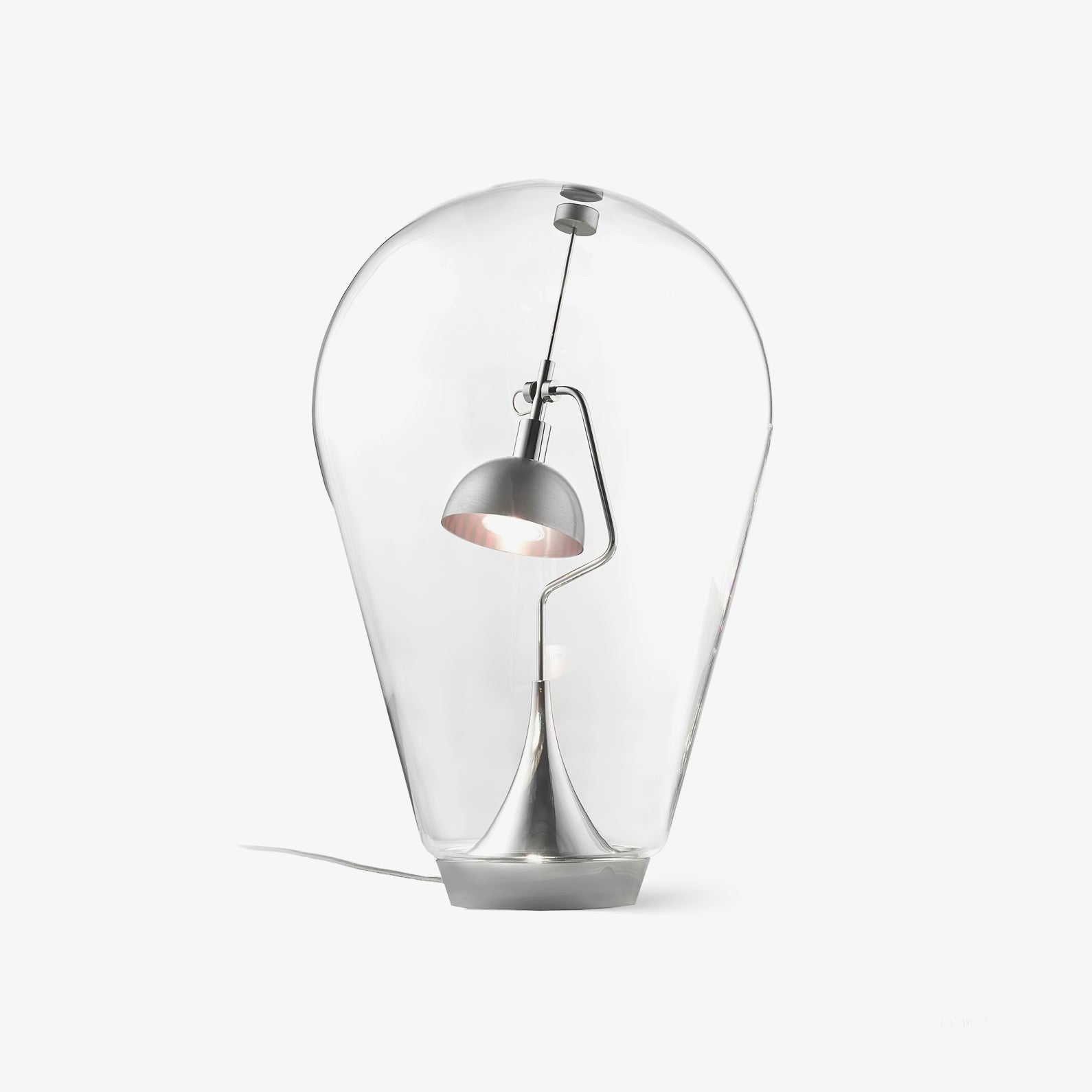 BeamGlow Rotating Glass Cylinder Table Light, Bedside Table Lamp, detail 26