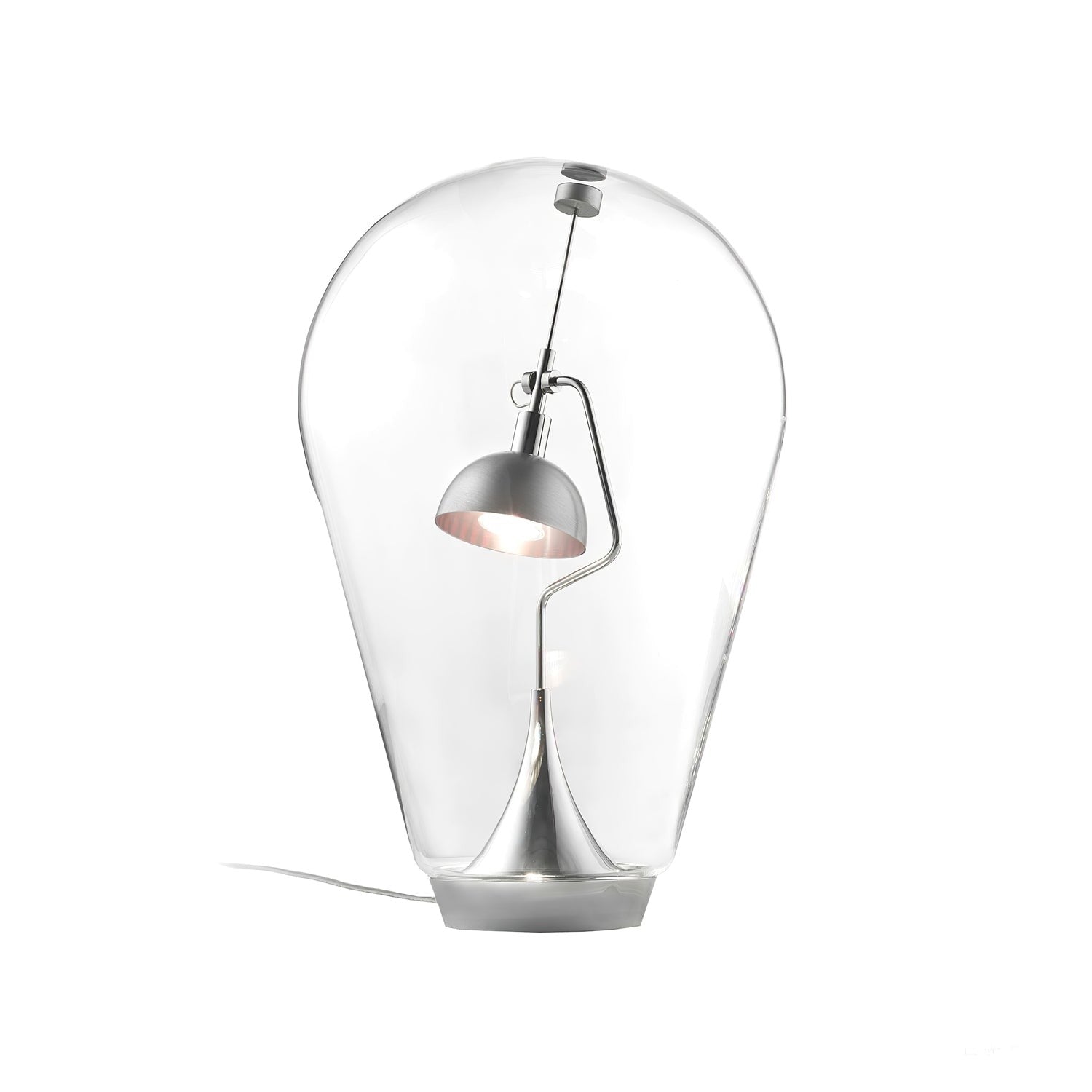 BeamGlow Rotating Glass Cylinder Table Light, Bedside Table Lamp, detail 27