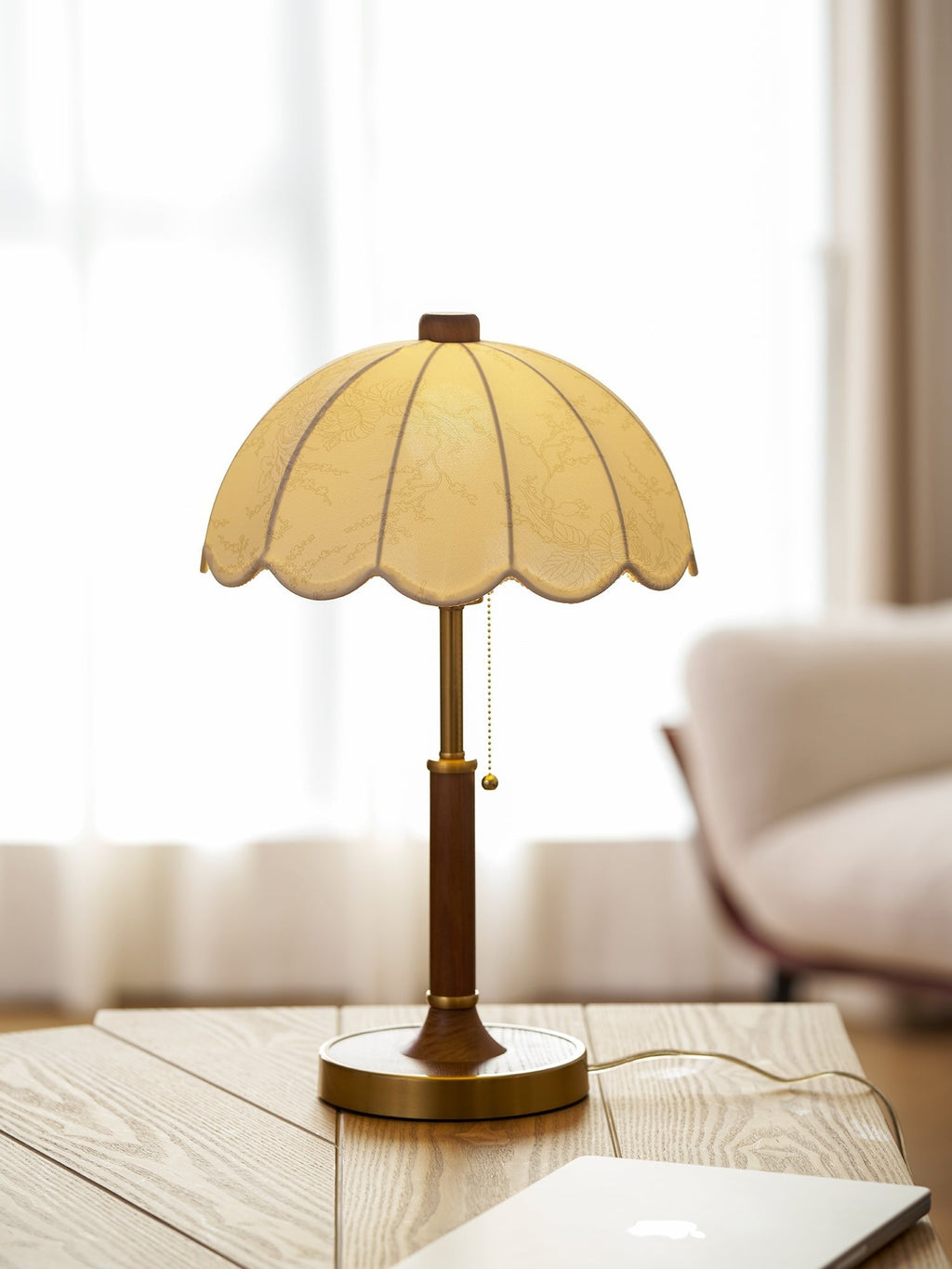 Bellewood Timeless Fabric Shade Table Light, Bedside Table Lamp, detail 13