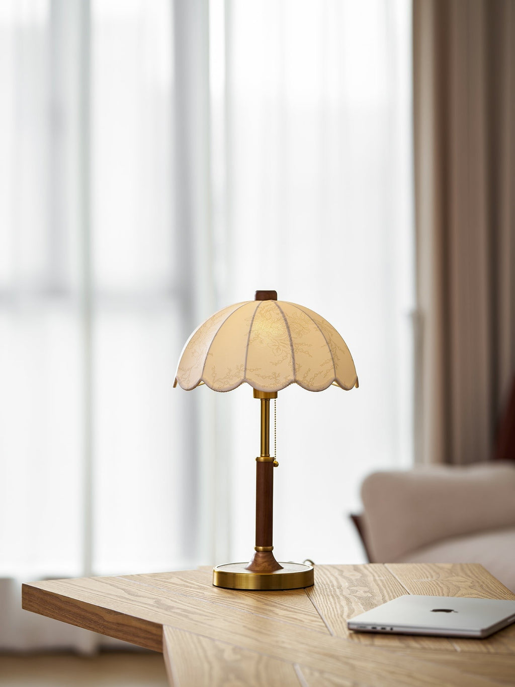 Bellewood Timeless Fabric Shade Table Light, Bedside Table Lamp, detail 15