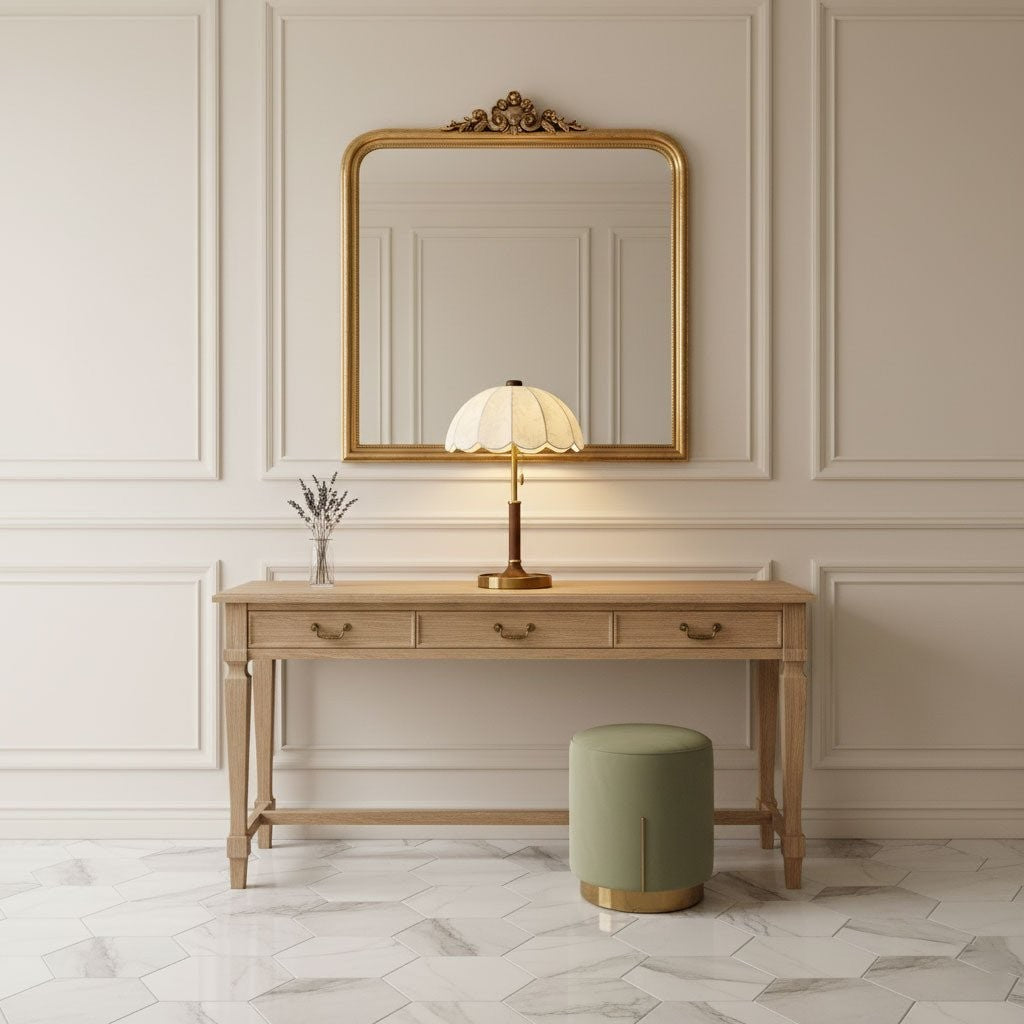 Bellewood Timeless Fabric Shade Table Light, Bedside Table Lamp, detail 6