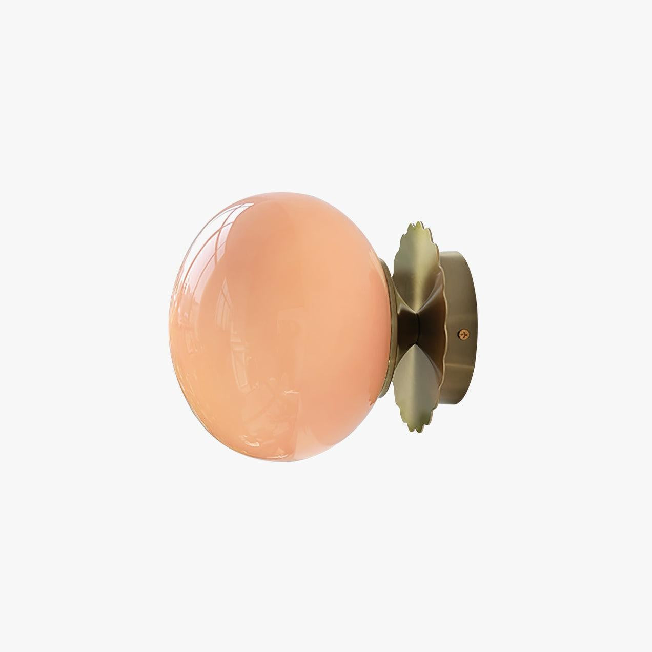 Blush Glass Wall Light, Bathroom Wall Sconce, detail 15