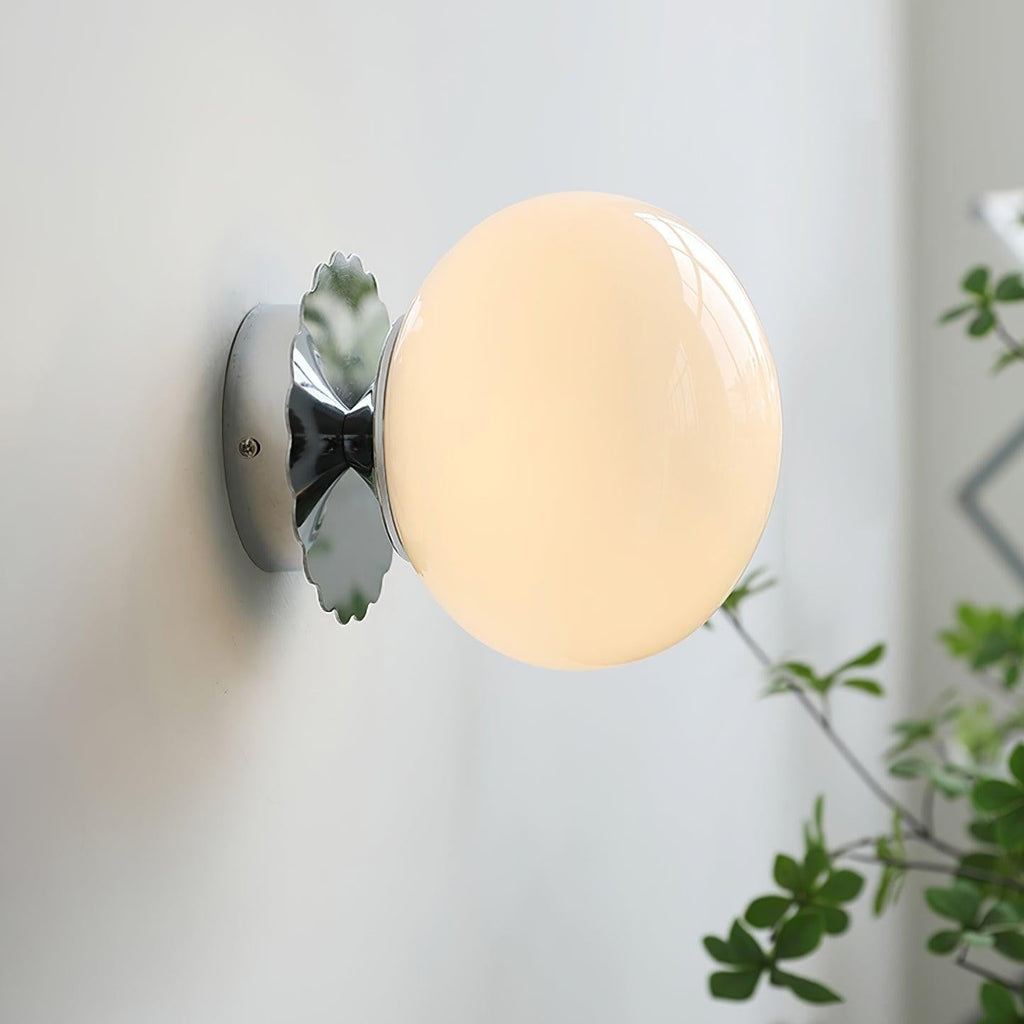 Blush Glass Wall Light, Bathroom Wall Sconce, detail 16