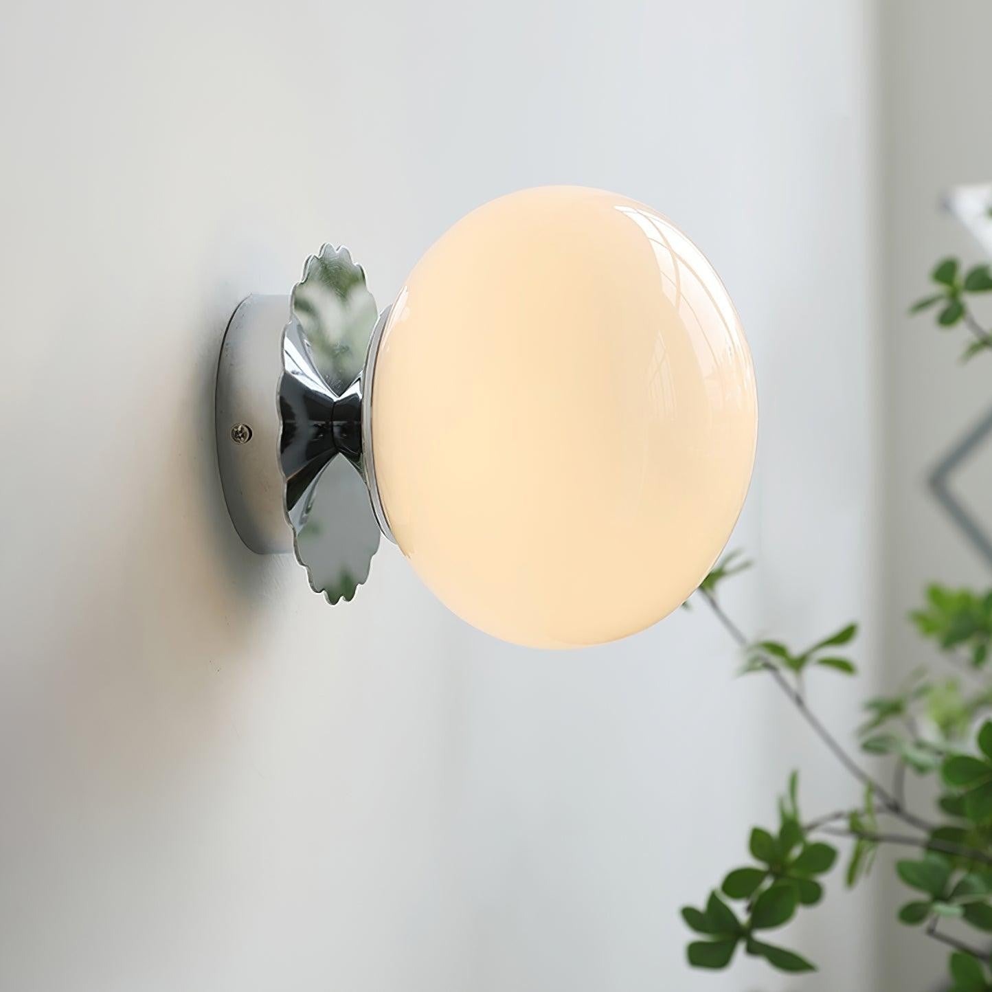 Blush Glass Wall Light, Bathroom Wall Sconce, detail 16