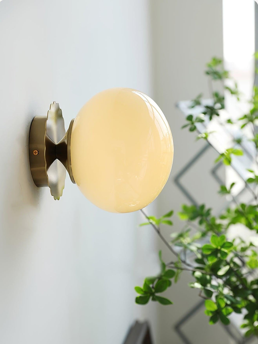 Blush Glass Wall Light, Bathroom Wall Sconce, detail 22
