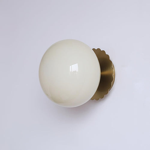 Blush Glass Wall Light, Bathroom Wall Sconce, detail 2