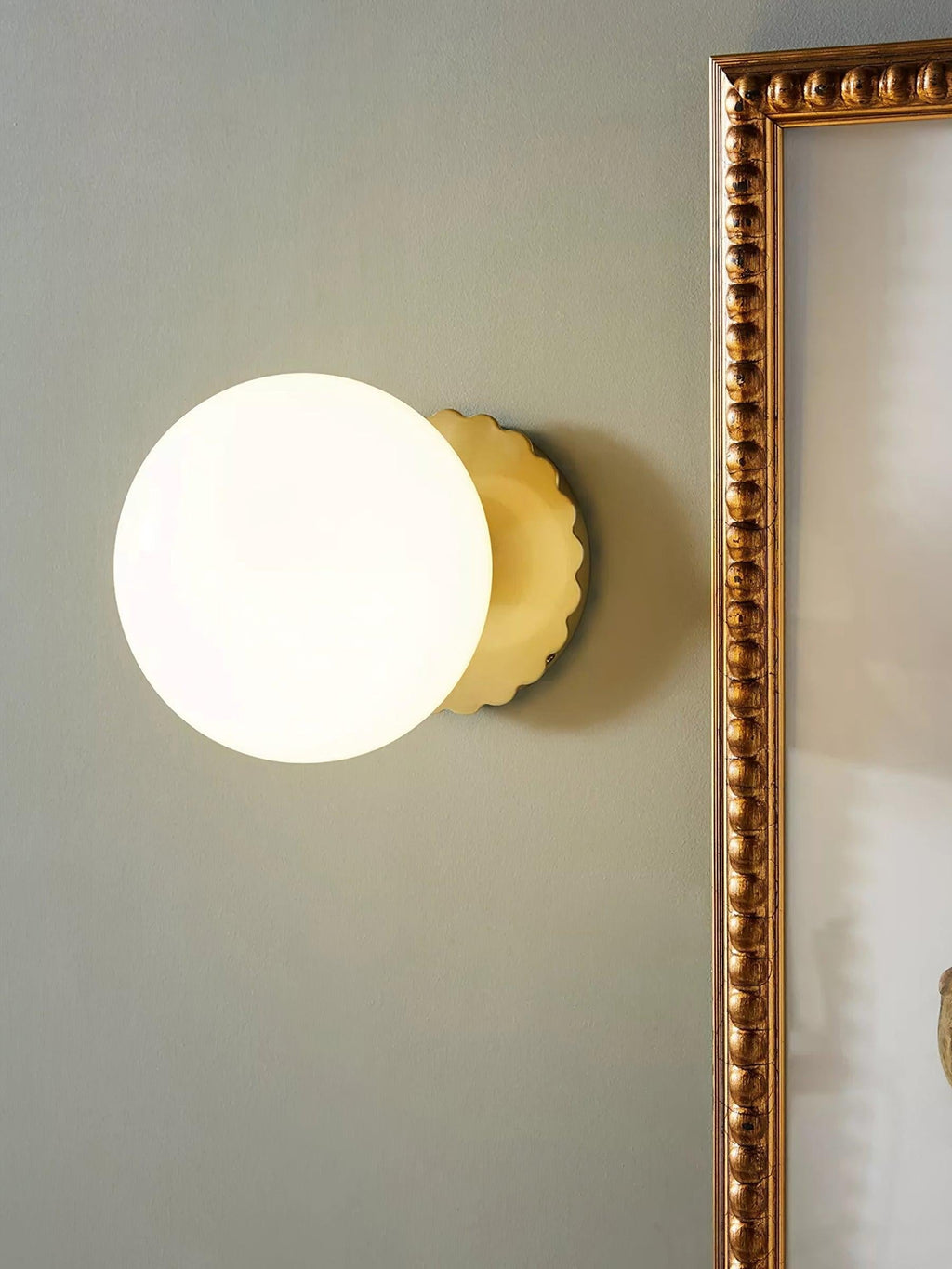 Blush Glass Wall Light, Bathroom Wall Sconce, detail 33