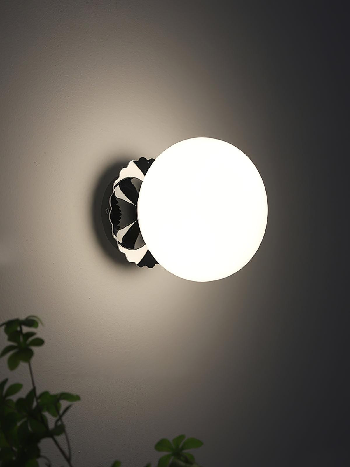 Blush Glass Wall Light, Bathroom Wall Sconce, detail 34