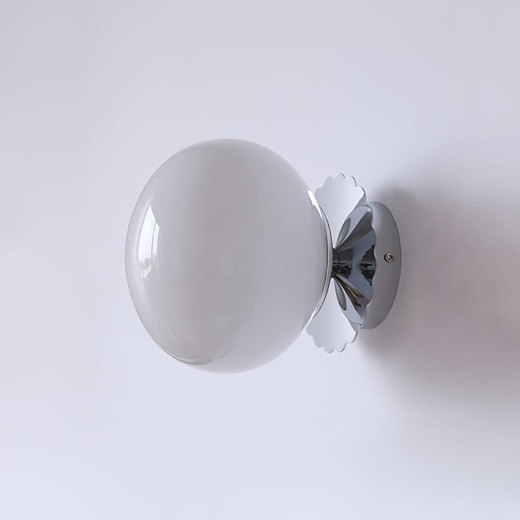 Blush Glass Wall Light, Bathroom Wall Sconce, detail 4