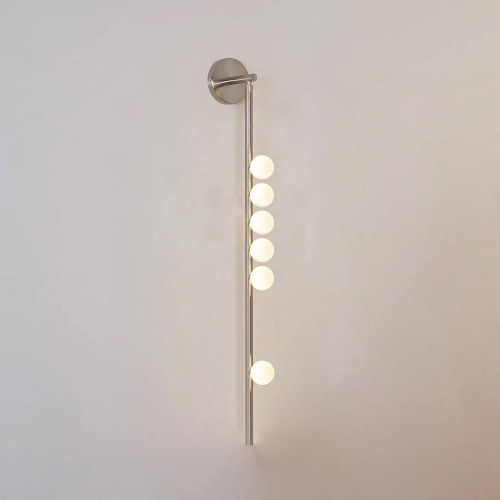 Brass Halo Tube Wall Light, Bathroom Wall Sconce, detail 10