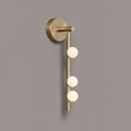 Brass Halo Tube Wall Light, Bathroom Wall Sconce, 6 Heads ∅ 4.7″ x H 39.4″