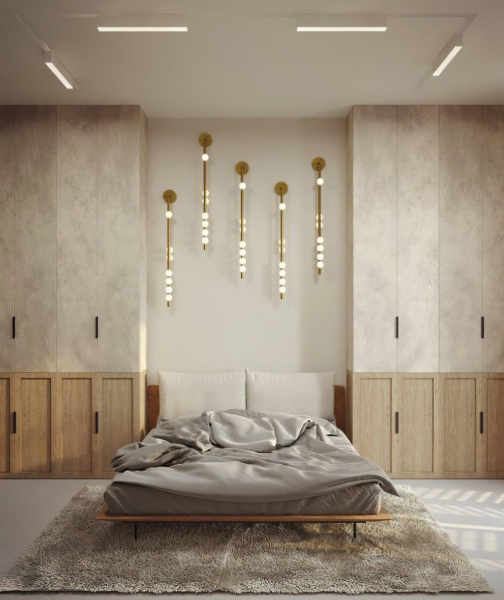 Brass Halo Tube Wall Light, Bathroom Wall Sconce, detail 35