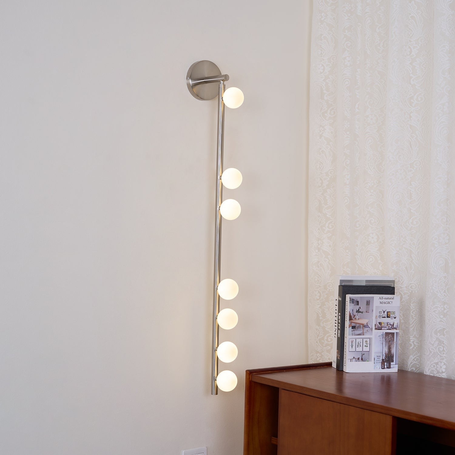 Brass Halo Tube Wall Light, Bathroom Wall Sconce, detail 39