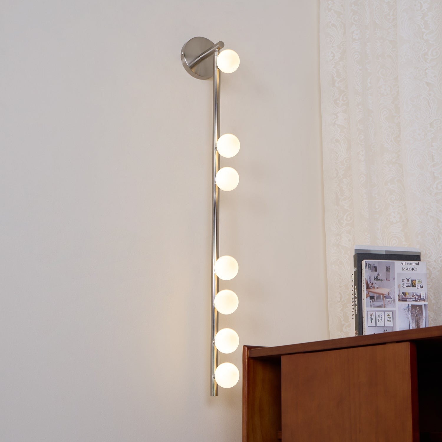Brass Halo Tube Wall Light, Bathroom Wall Sconce, detail 40
