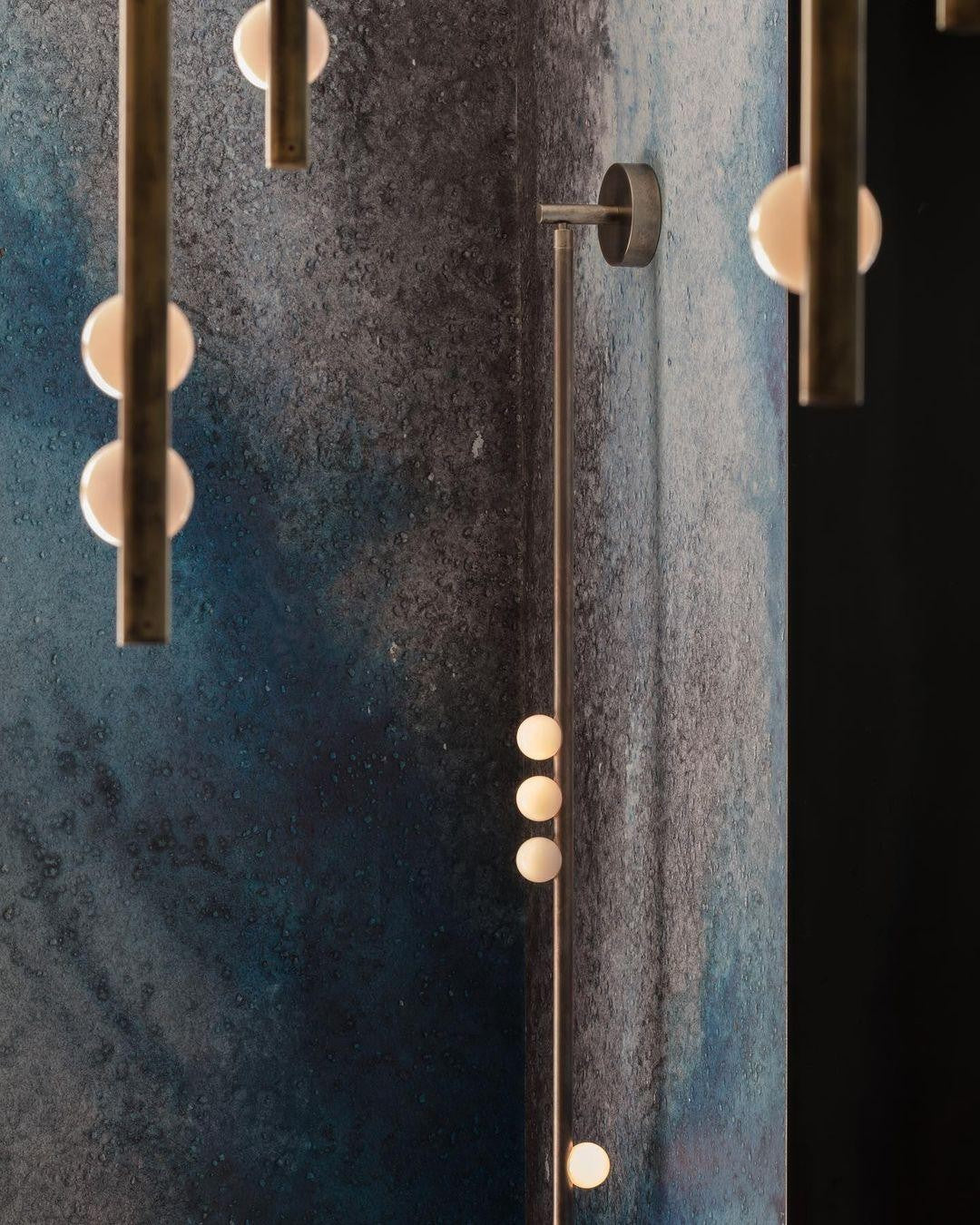 Brass Halo Tube Wall Light, Bathroom Wall Sconce, detail 61