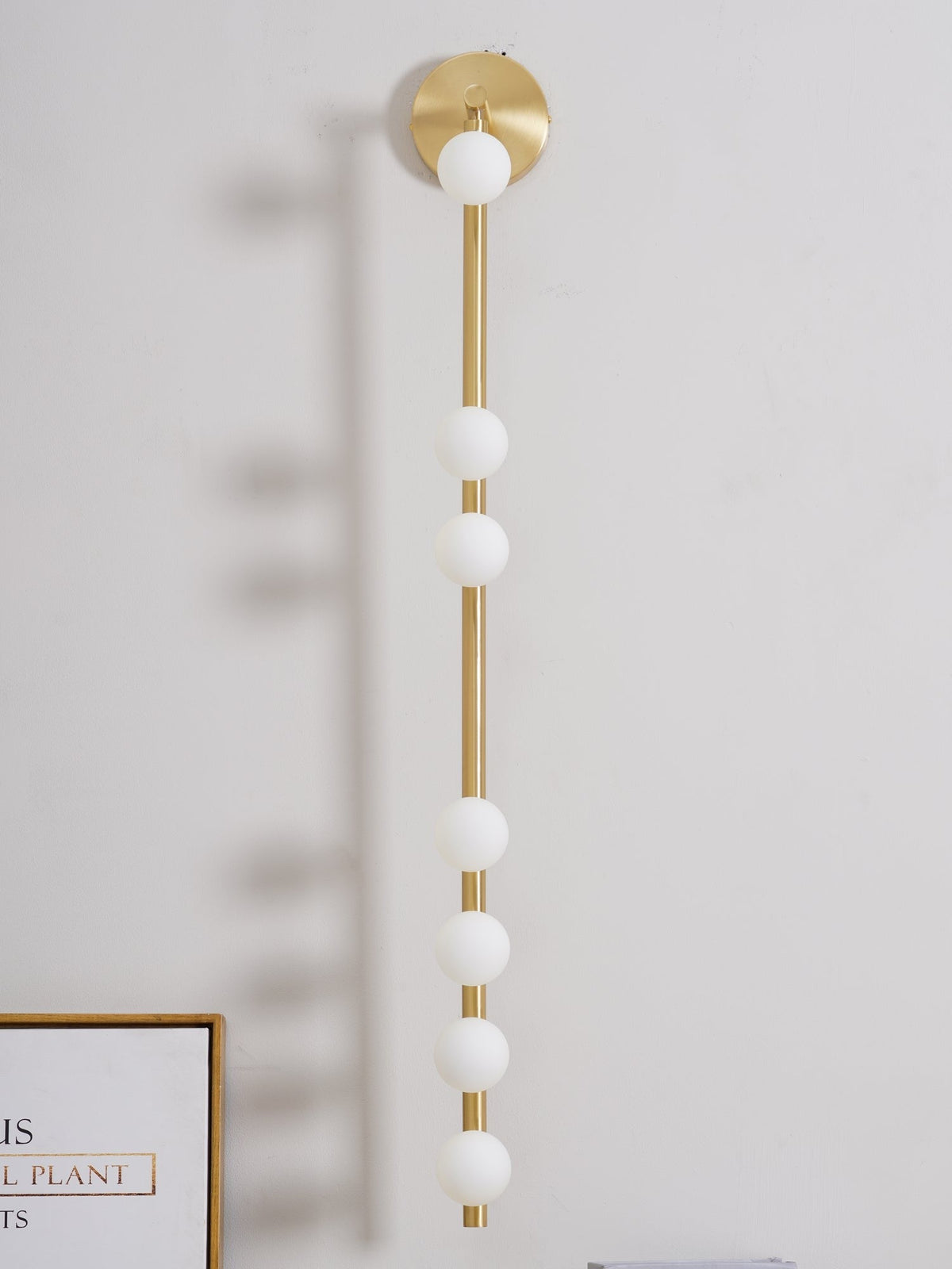 Brass Halo Tube Wall Light, Bathroom Wall Sconce, detail 73