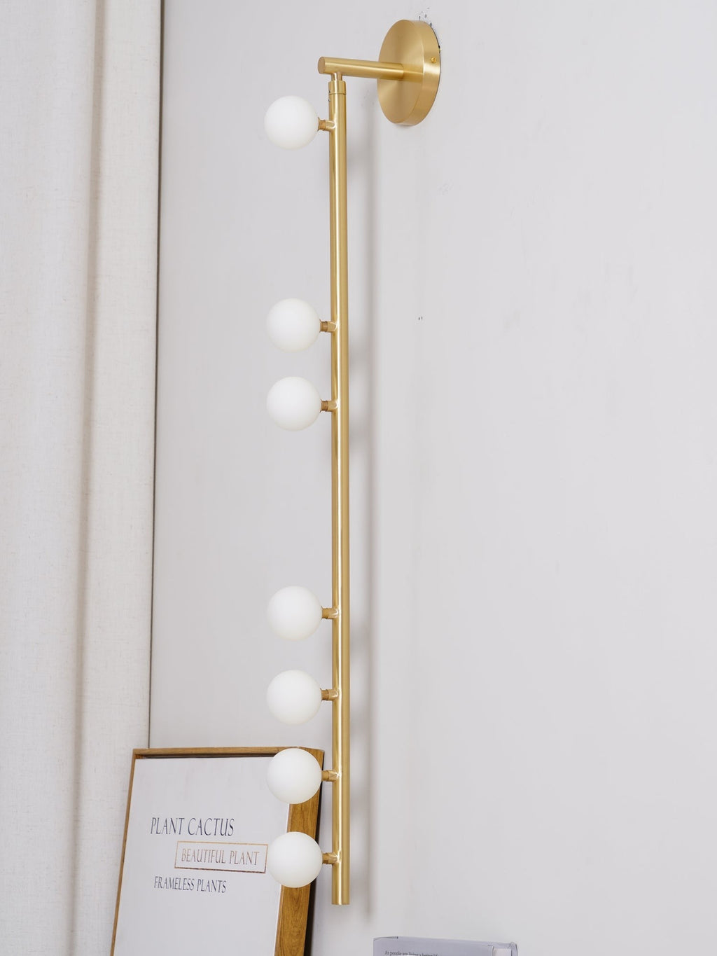 Brass Halo Tube Wall Light, Bathroom Wall Sconce, detail 78