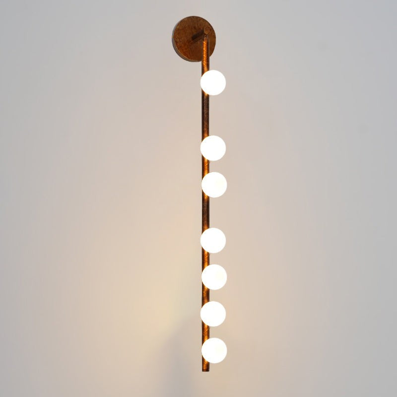 Brass Halo Tube Wall Light, Bathroom Wall Sconce, detail 84