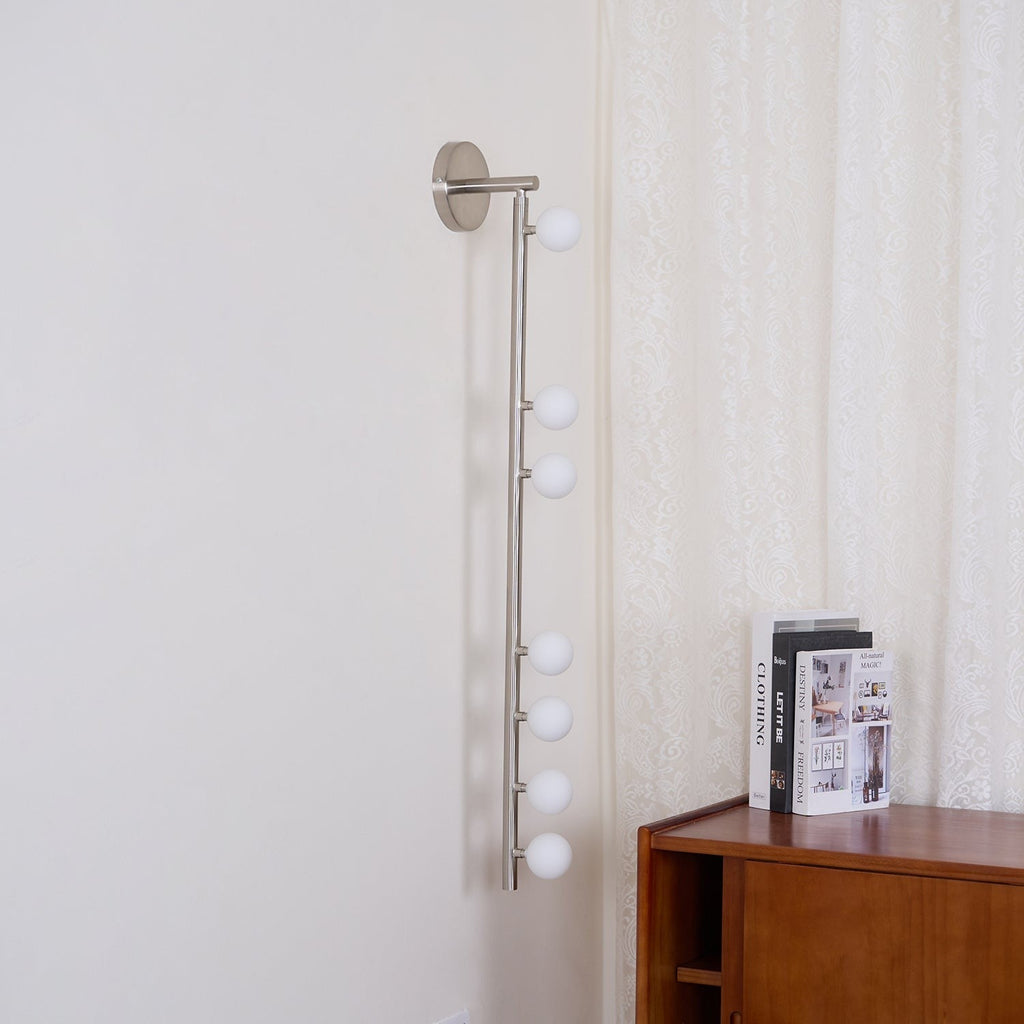 Brass Halo Tube Wall Light, Bathroom Wall Sconce, detail 92