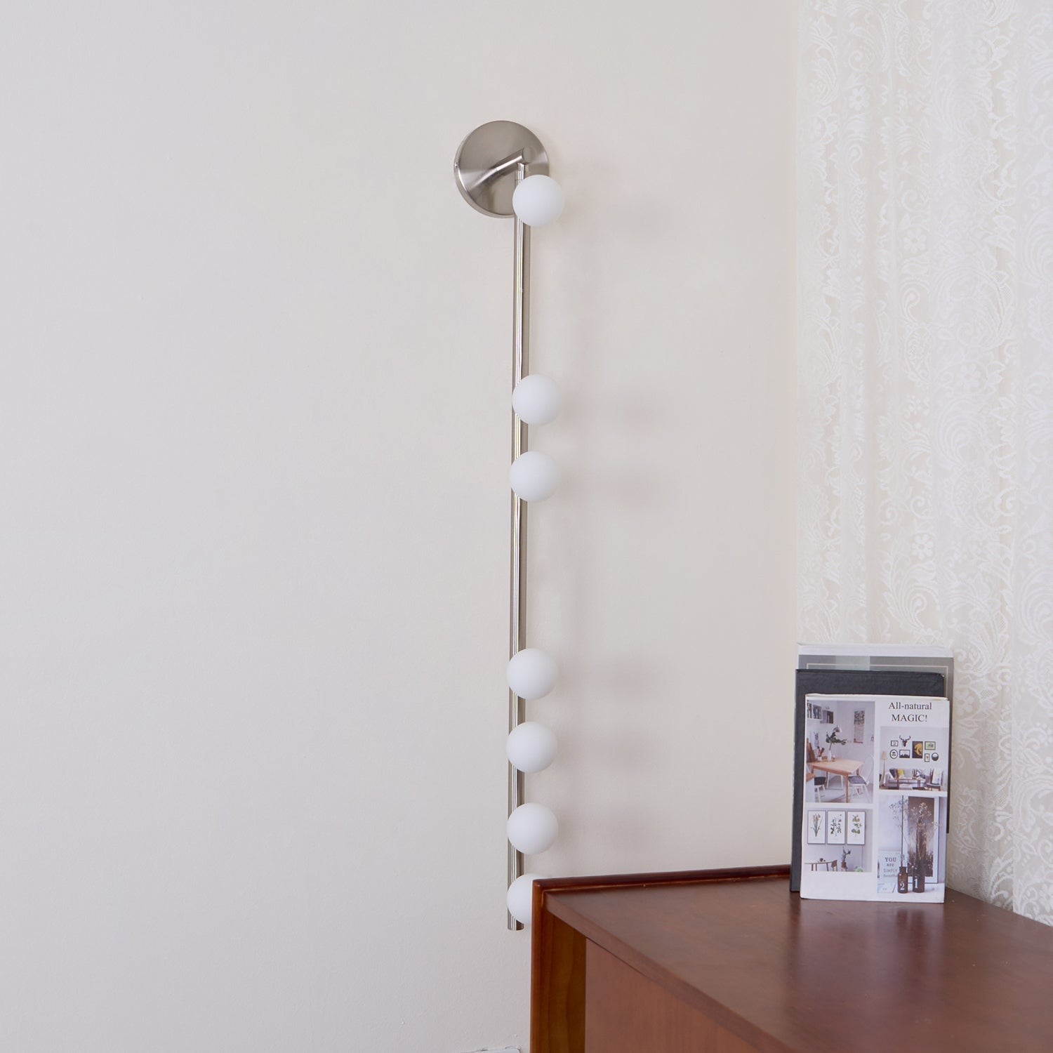 Brass Halo Tube Wall Light, Bathroom Wall Sconce, detail 97
