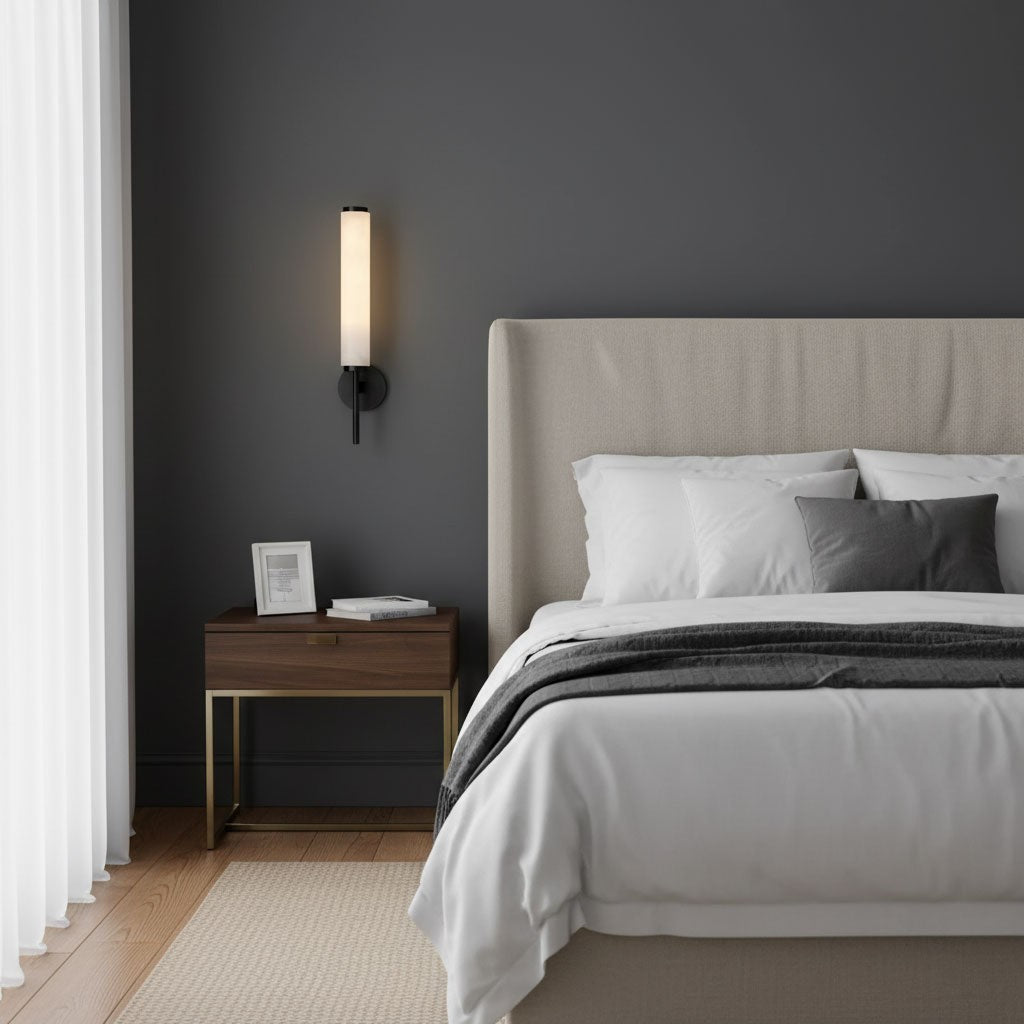 Brindisi Alabaster Wall Light, Bedroom Wall Sconce, detail 10