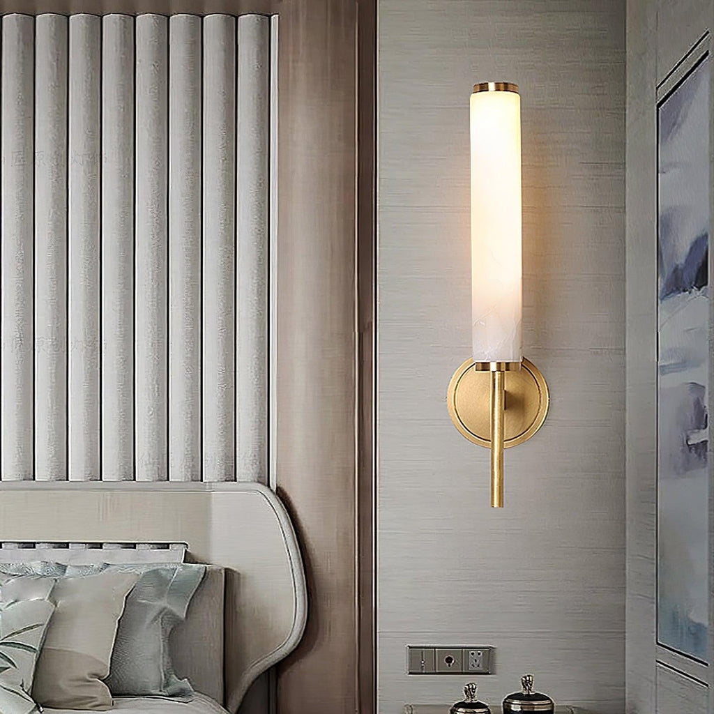 Brindisi Alabaster Wall Light, Bedroom Wall Sconce, detail 14