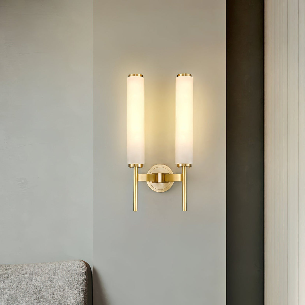 Brindisi Alabaster Wall Light, Bedroom Wall Sconce, detail 15