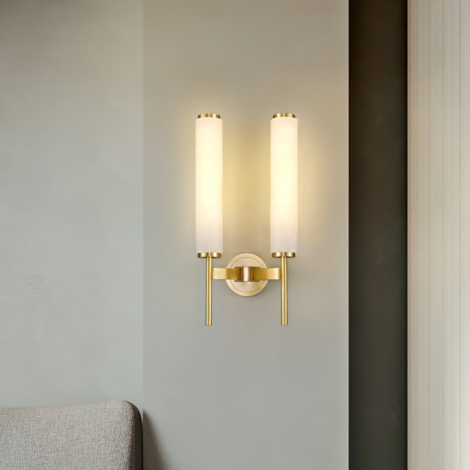 Brindisi Alabaster Wall Light, Bedroom Wall Sconce, detail 15