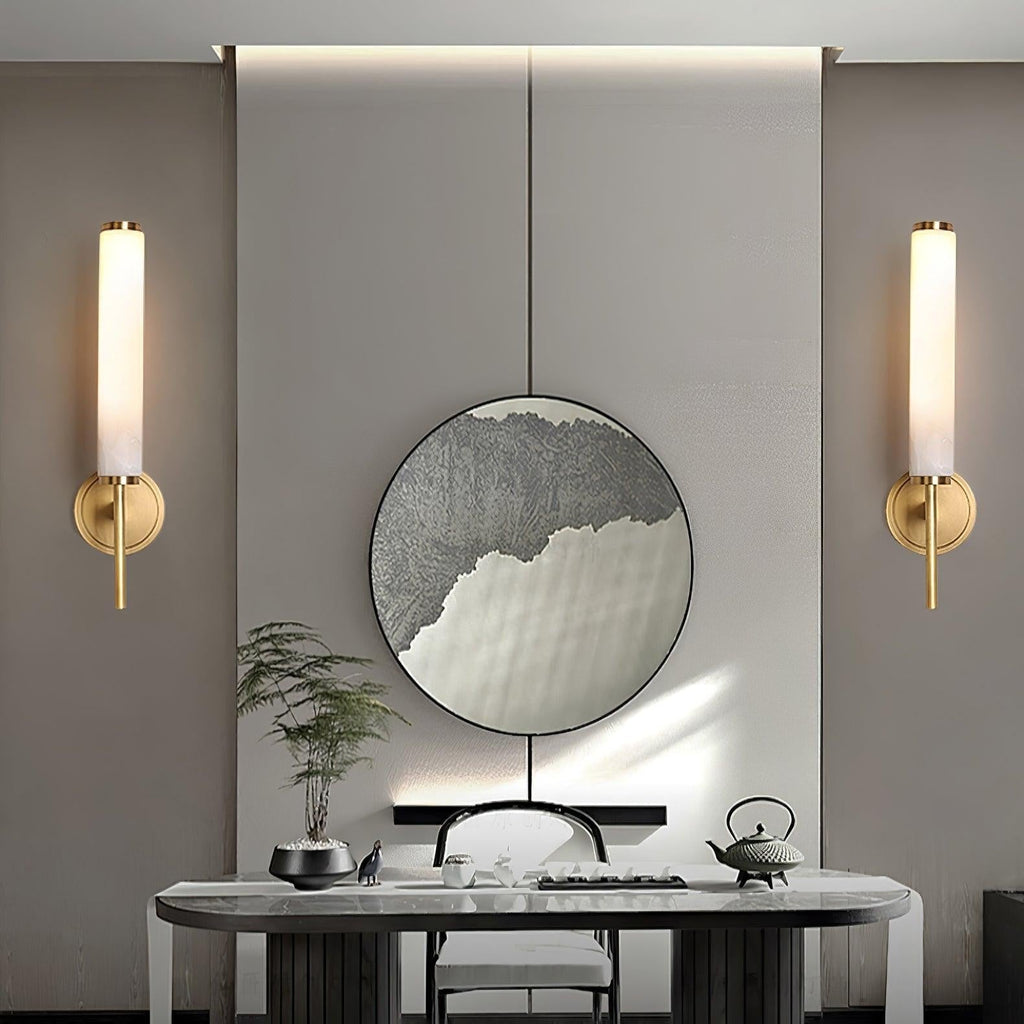 Brindisi Alabaster Wall Light, Bedroom Wall Sconce, detail 19
