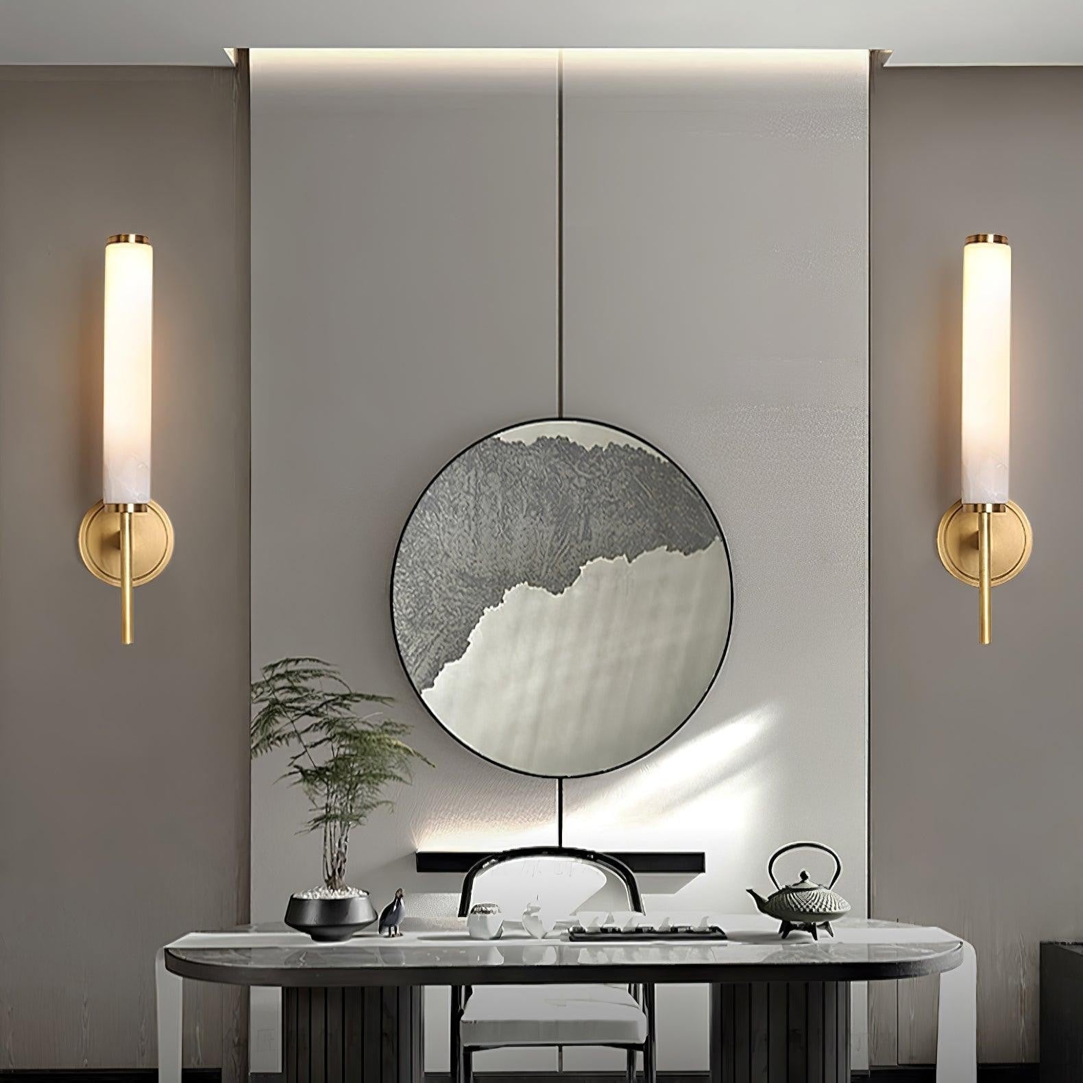 Brindisi Alabaster Wall Light, Bedroom Wall Sconce, detail 19