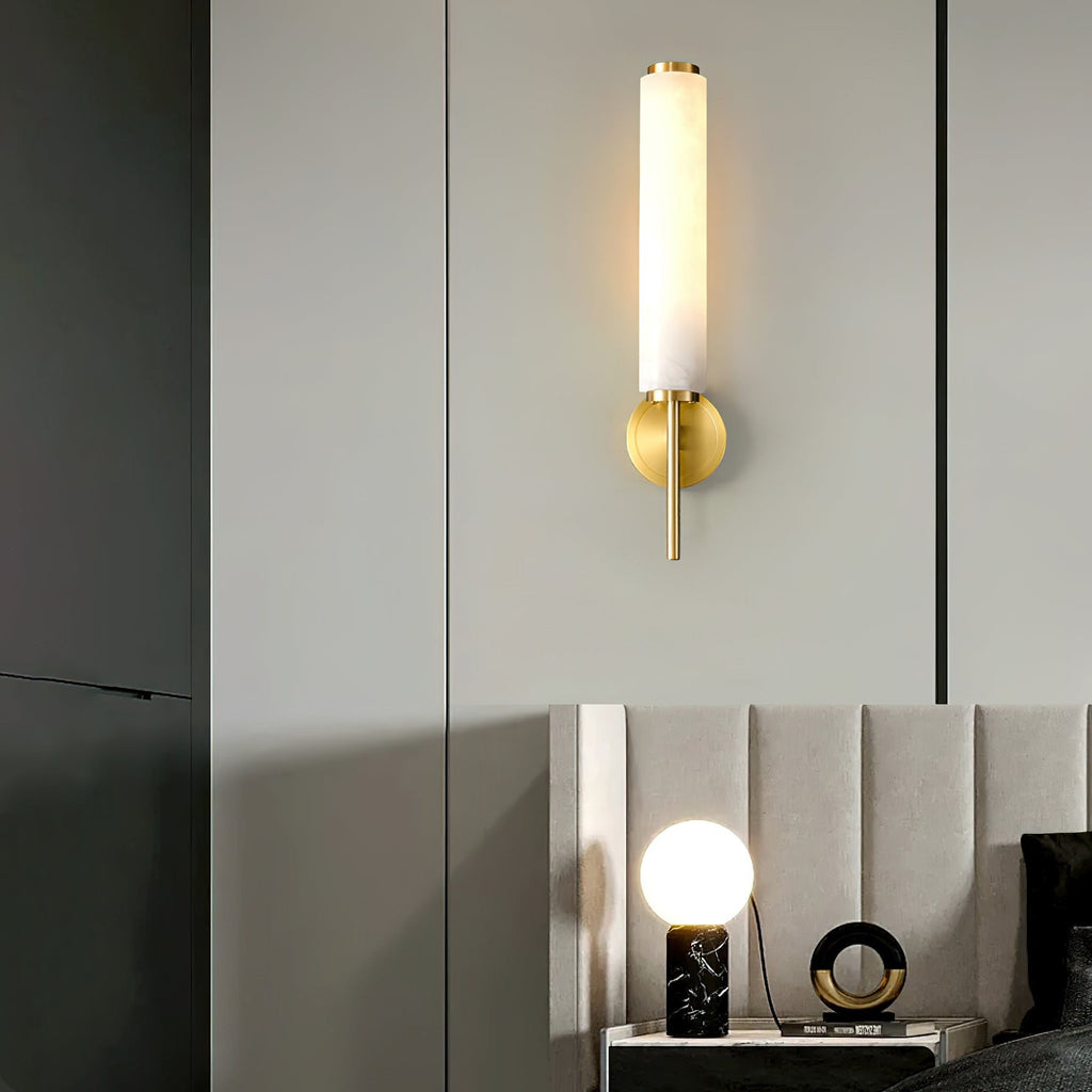 Brindisi Alabaster Wall Light, Bedroom Wall Sconce, detail 21