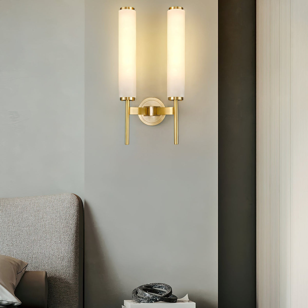 Brindisi Alabaster Wall Light, Bedroom Wall Sconce, detail 22
