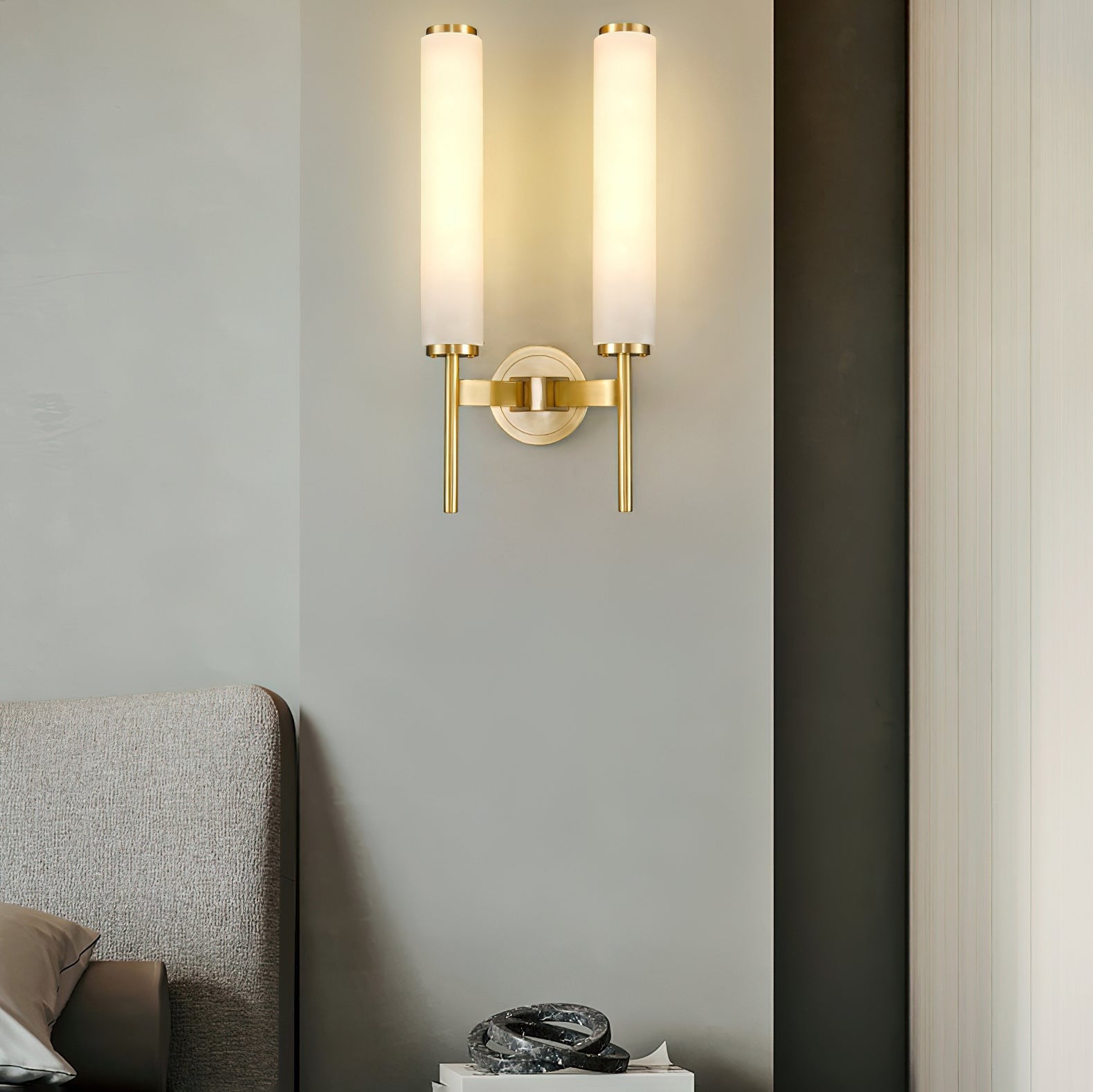 Brindisi Alabaster Wall Light, Bedroom Wall Sconce, detail 22