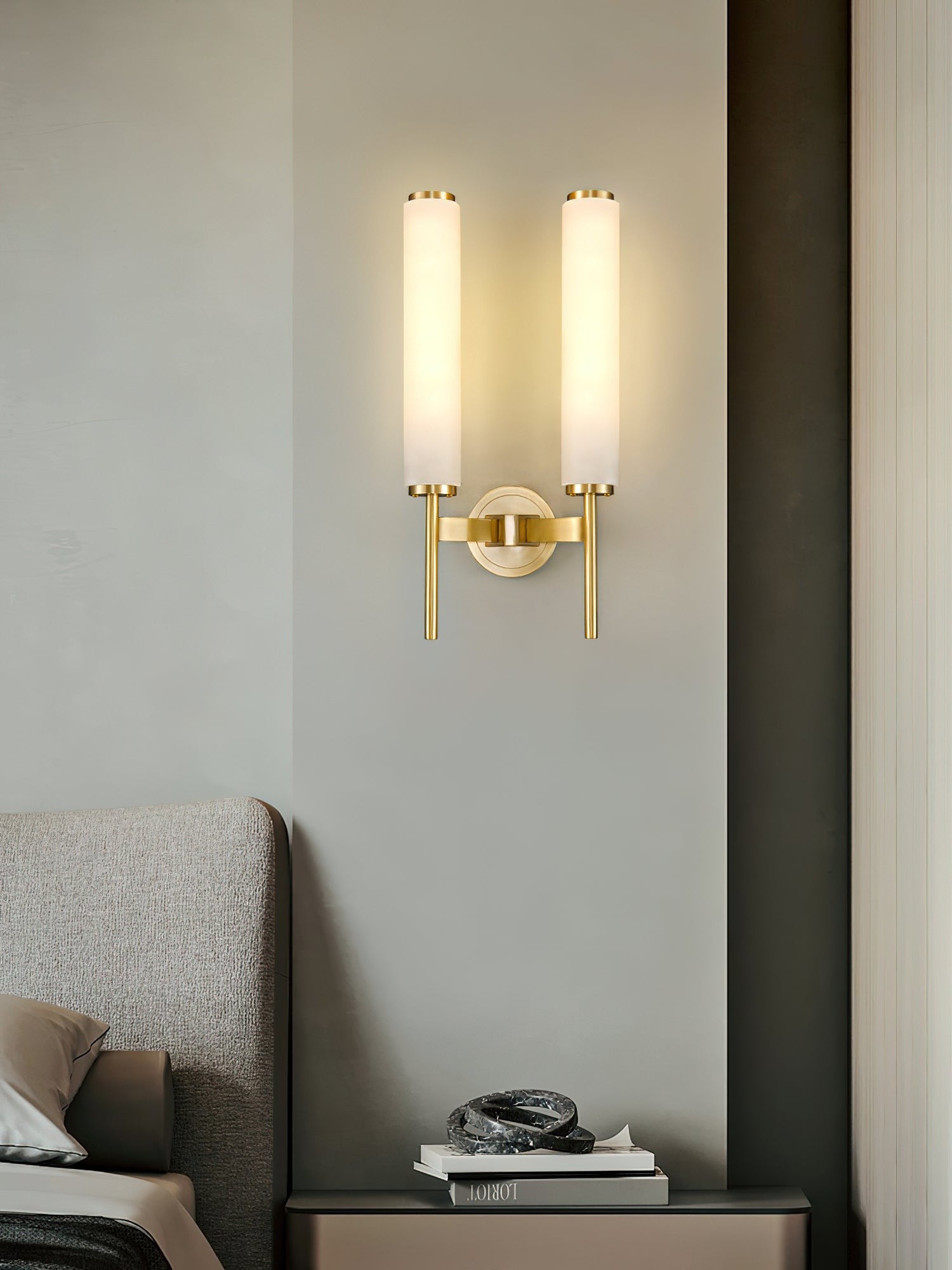 Brindisi Alabaster Wall Light, Bedroom Wall Sconce, detail 39